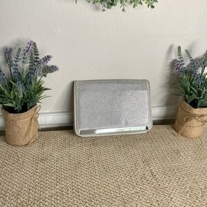 🌸Aldo Silver Embellished Clutch🤍
